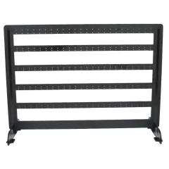 Black color plastic material layer earring display stand