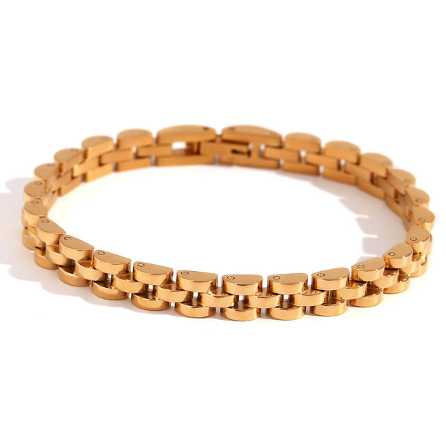 6mm Hiphop stainless steel chain bracelet necklace choker