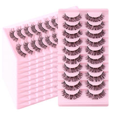 10 pair Artificial fiber eyelashes
