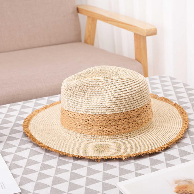 Vintage summer panama hat straw hat