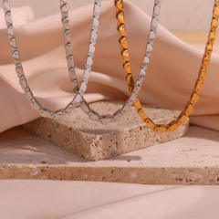 6mm hiphop pearsonality stainless steel chain choker necklace