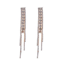 Delicate diamond tassel party wedding earrings