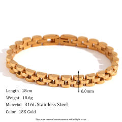 6mm Hiphop stainless steel chain bracelet necklace choker