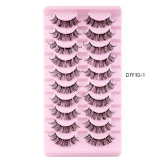10 pair Artificial fiber eyelashes