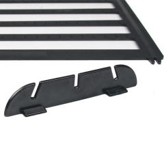 Black color plastic material layer earring display stand