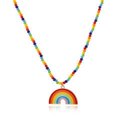 Rainbow series necklace choker