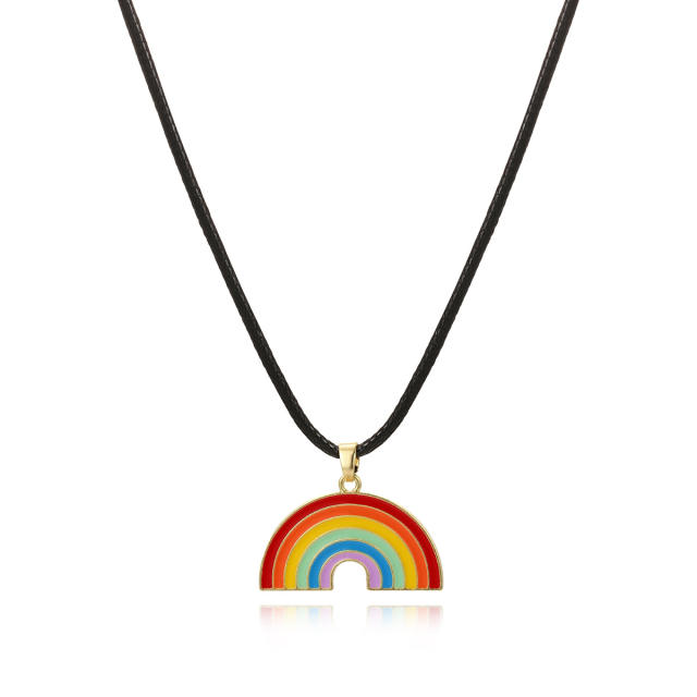 Rainbow series necklace choker
