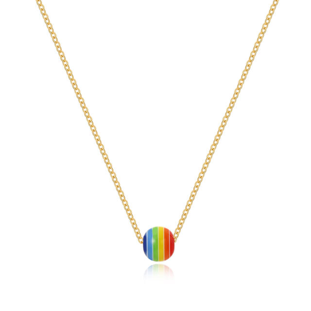 Rainbow series necklace choker