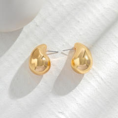 Concise chunky water drop popular necklace studs