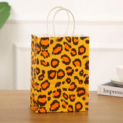 Creative cute safari them animal pattern kraft paper bag