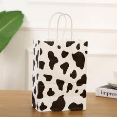Creative cute safari them animal pattern kraft paper bag