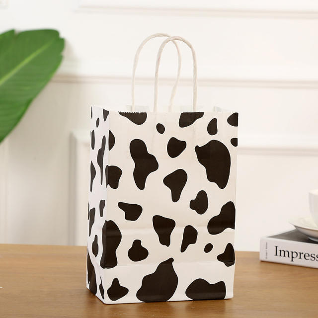 Creative cute safari them animal pattern kraft paper bag