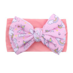 Large size bow cute candy color baby headband