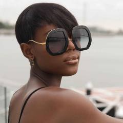 Occident fashion irregular shape women sunglasses