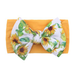 Large size bow cute candy color baby headband