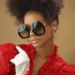 Occident fashion irregular shape women sunglasses