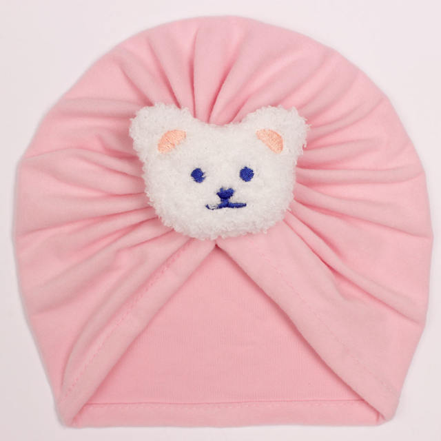 Sweet teddy bear baby bonnets headband