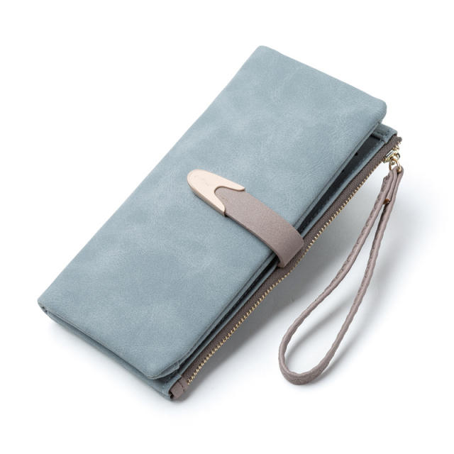 Large storage card holder women wallet