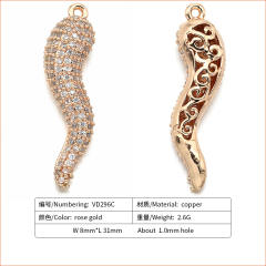 Delicate diamond chilli pendant diy jewelry
