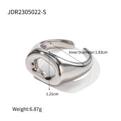 18KG chunky hollow out stainless steel rings