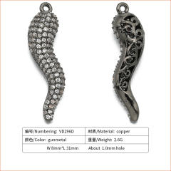 Delicate diamond chilli pendant diy jewelry
