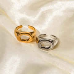18KG chunky hollow out stainless steel rings