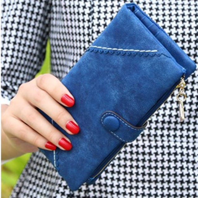 Korean fashion frost PU leather wallet