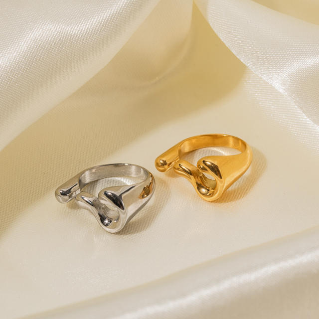 18KG Chunky unique desing stainless steel rings
