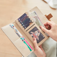 Korean fashion PU leather soft wallet for women