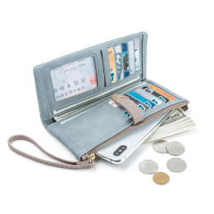 Large storage card holder women wallet