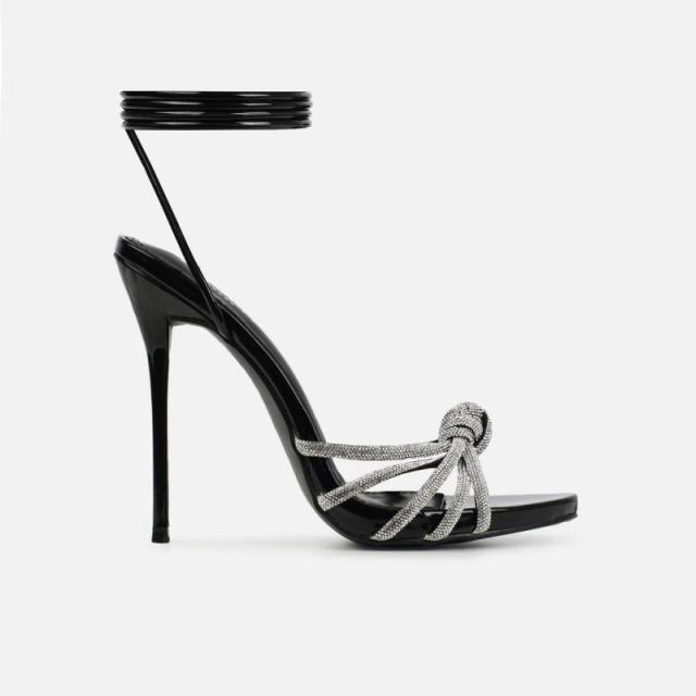 Sexy diamond strappy heels sandals