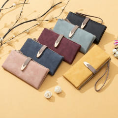Large storage card holder women wallet