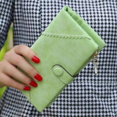Korean fashion frost PU leather wallet