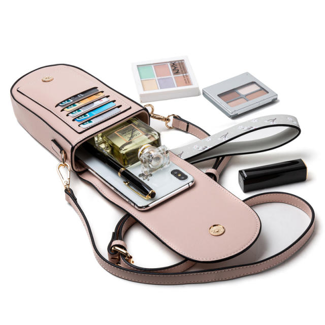 Popular PU leather mini phone bag crossbody bag