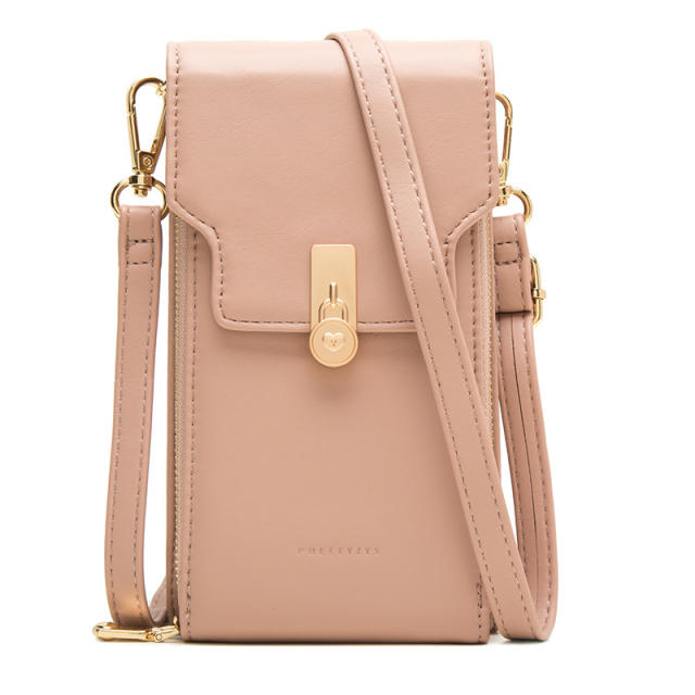 Korean fashion PU leather mini phone bag