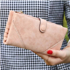 Korean fashion frost PU leather wallet
