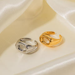 18KG chunky hollow out stainless steel rings