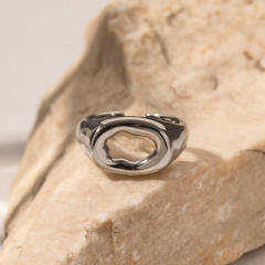 18KG chunky hollow out stainless steel rings