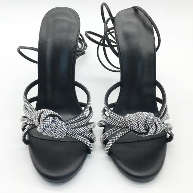 Sexy diamond strappy heels sandals