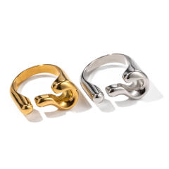 18KG Chunky unique desing stainless steel rings