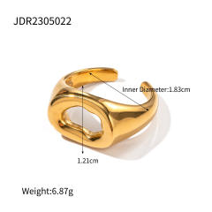18KG chunky hollow out stainless steel rings