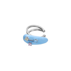 Y2K sweet color enamel cute ear cuff 1pcs price