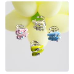 Y2K sweet color enamel cute ear cuff 1pcs price