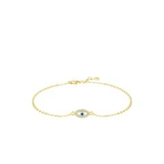 925 sterling silver dainty evil eye women bracelet