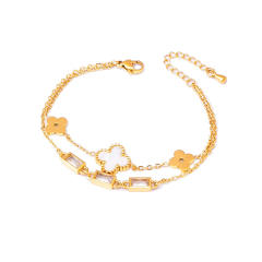 Classic clover stainless steel necklace earrings