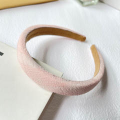 Sweet pink rose color series women padded headband
