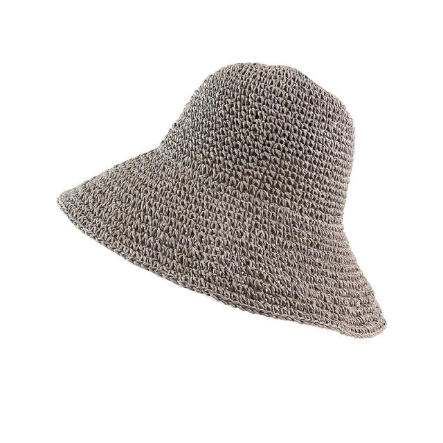 Outdoor summer corchet bucket hat for women