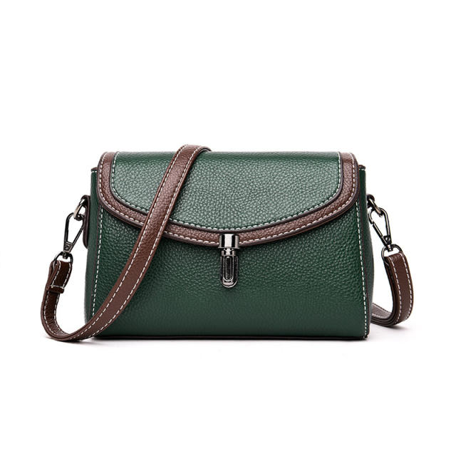Concise easy match PU leather samll crossbody bag
