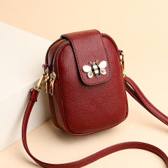 Korean fashion cute bee mini PU leather phone bag