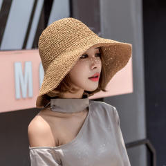 Outdoor summer corchet bucket hat for women